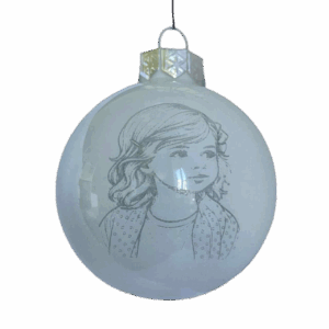 julekugle med Stregtegning